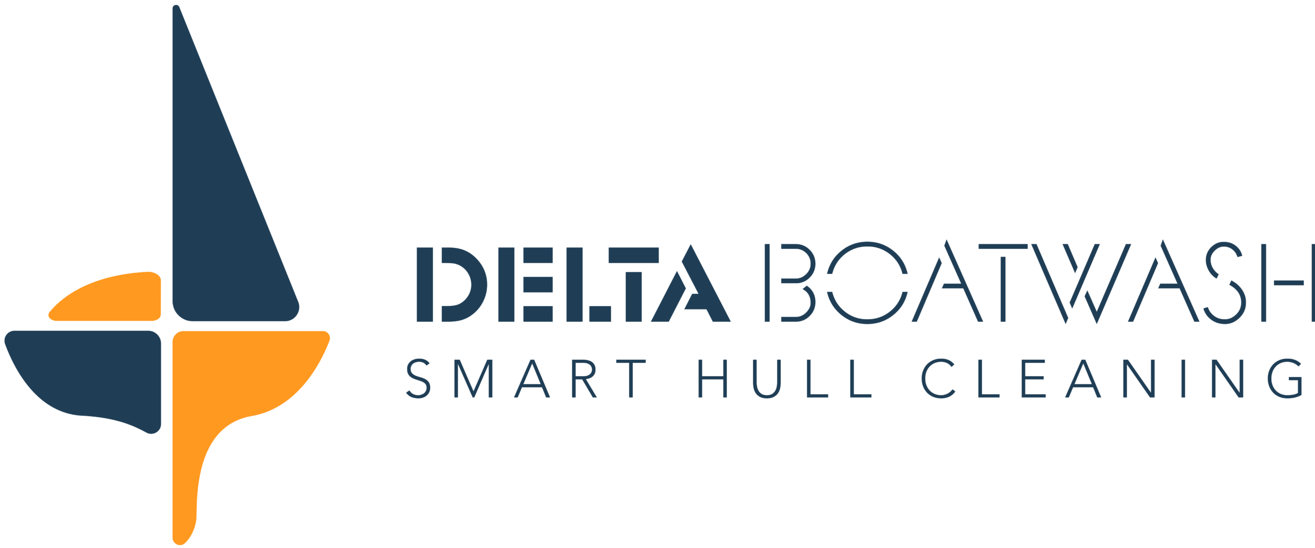 logo Delta Boatwash + slogan